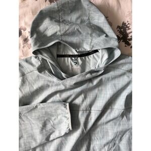 Kuhl Engineered Sun Hoodie Mens XL Light Blue Crosshatch Pullover Sun Shirt
